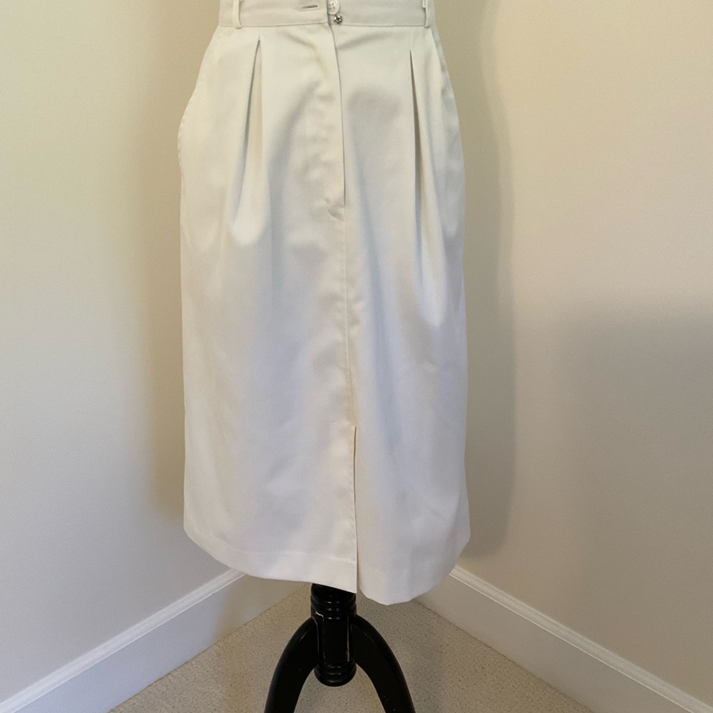 Saks Fifth Avenue White Midi Skirt
